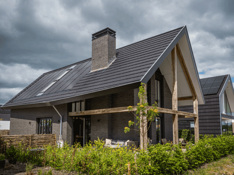 Studio voor Bouwkunst - modern landelijke woning met eikenhouten spantconstructie - Broeklanden, Nieuwveense Landen, Meppel