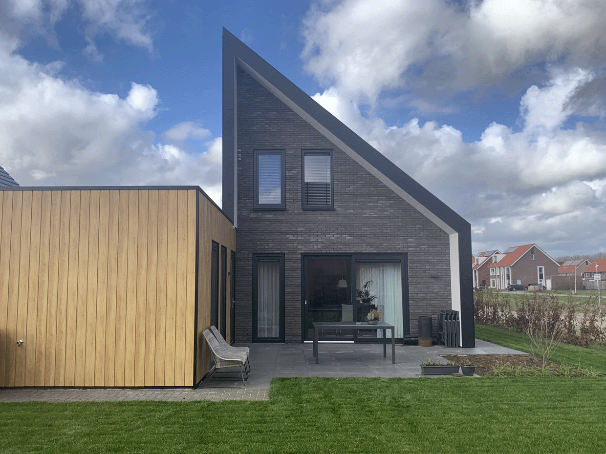 Studio voor Bouwkunst - moderne levensloopbestendige woning in steen en hout - Broeklanden, Nieuwveense Landen, Meppel