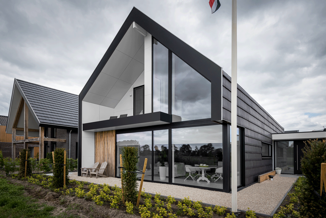 Studio voor Bouwkunst - moderne ruimtelijke energieneutrale woning met vides - Broeklanden, Nieuwveense Landen, Meppel
